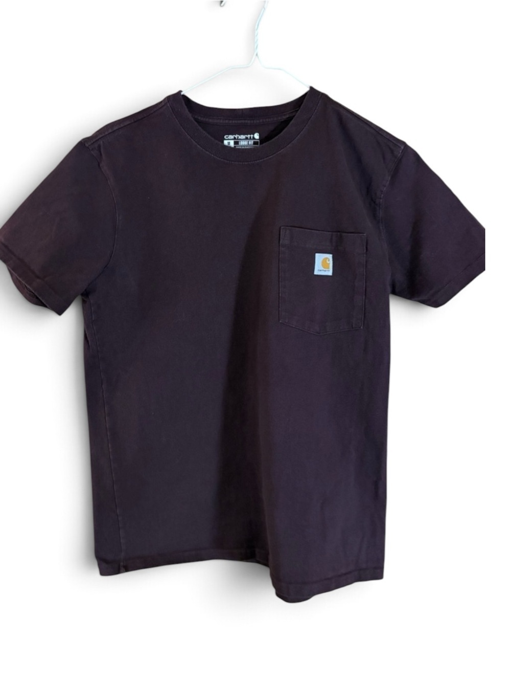 Carhartt Deep Purple Crewneck Loose Fit Short Sleeve Pocket Tee